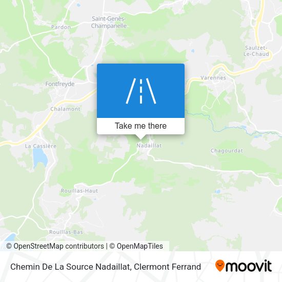 Chemin De La Source Nadaillat map