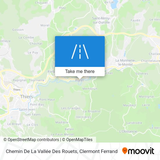 Chemin De La Vallée Des Rouets map