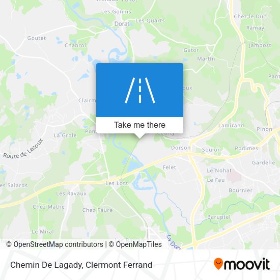 Chemin De Lagady map