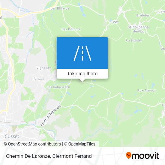 Chemin De Laronze map