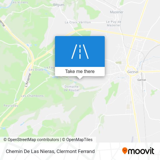 Chemin De Las Nieras map
