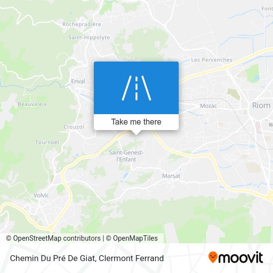 Chemin Du Pré De Giat map