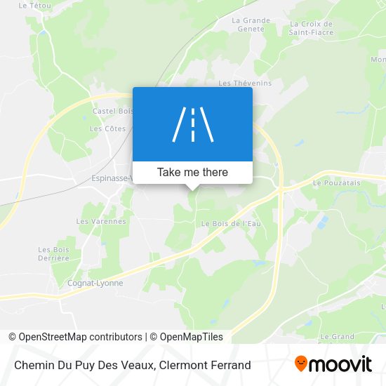Chemin Du Puy Des Veaux map