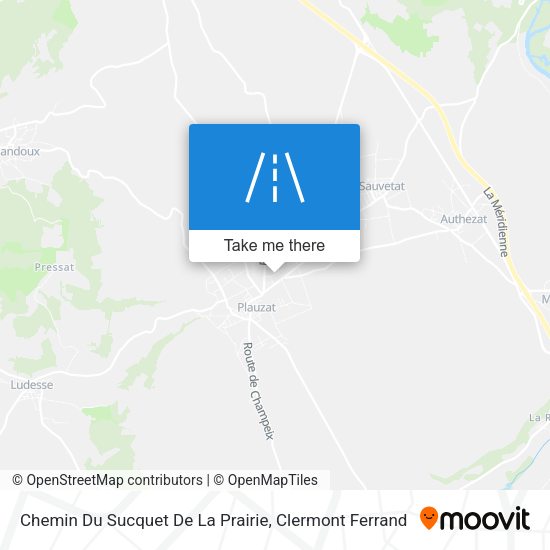 Chemin Du Sucquet De La Prairie map