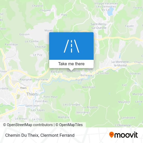 Chemin Du Theix map
