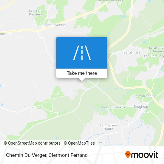 Chemin Du Verger map