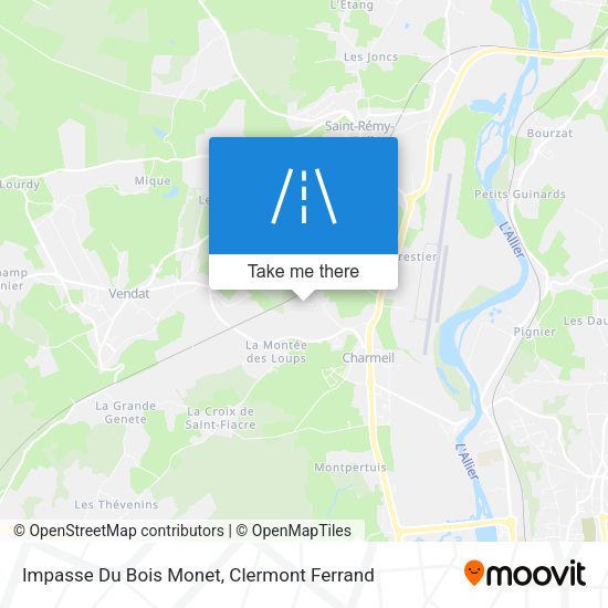 Impasse Du Bois Monet map