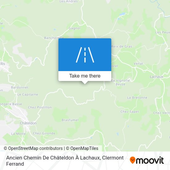 Ancien Chemin De Châteldon À Lachaux map