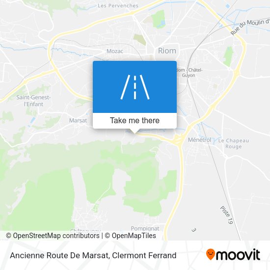 Ancienne Route De Marsat map