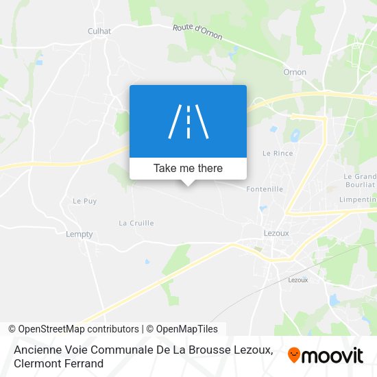 Ancienne Voie Communale De La Brousse Lezoux map