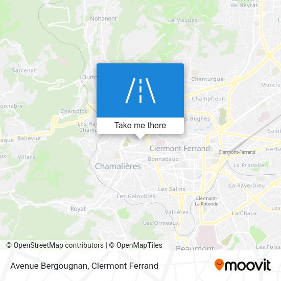 Avenue Bergougnan map