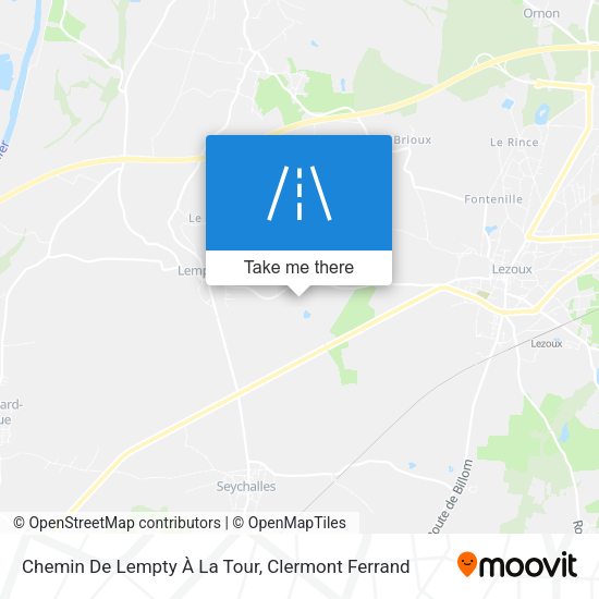 Chemin De Lempty À La Tour map