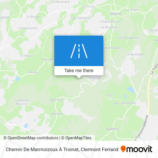 Chemin De Marmoizoux À Troinat map