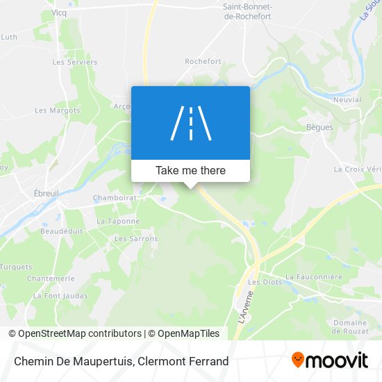 Chemin De Maupertuis map