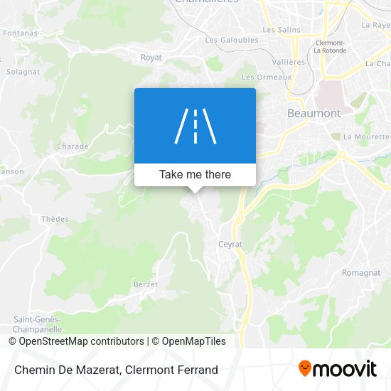 Chemin De Mazerat map