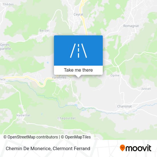 Chemin De Monerice map