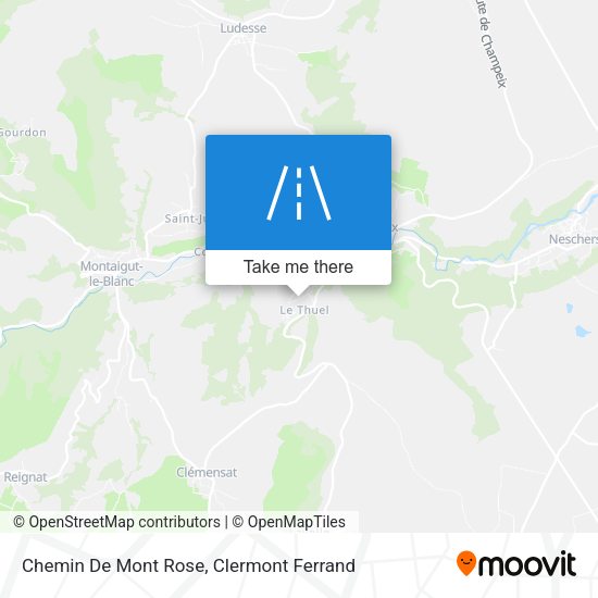 Chemin De Mont Rose map