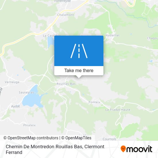 Chemin De Montredon Rouillas Bas map