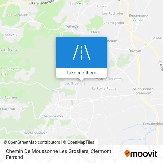 Chemin De Moussonne Les Grosliers map
