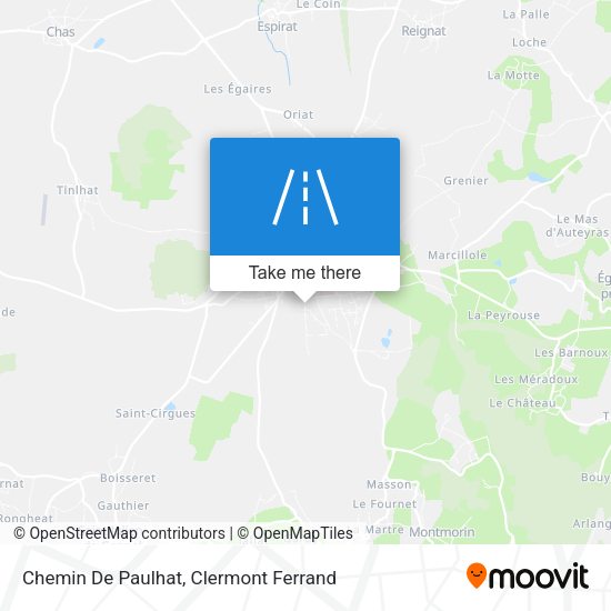 Chemin De Paulhat map