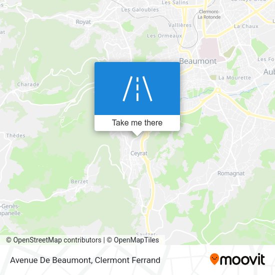 Avenue De Beaumont map