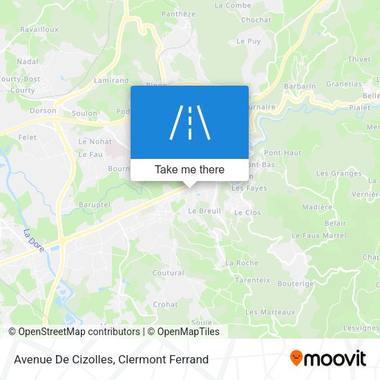 Avenue De Cizolles map