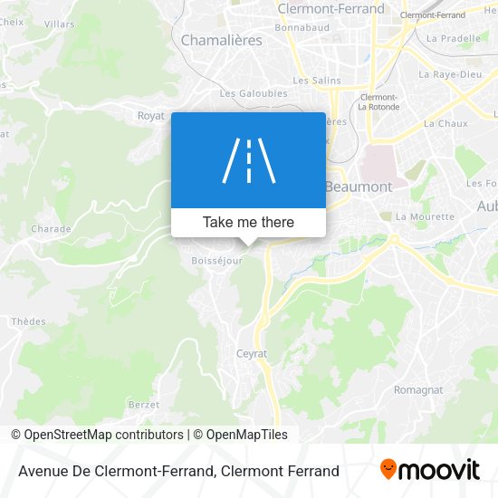 Avenue De Clermont-Ferrand map