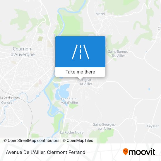 Avenue De L'Allier map