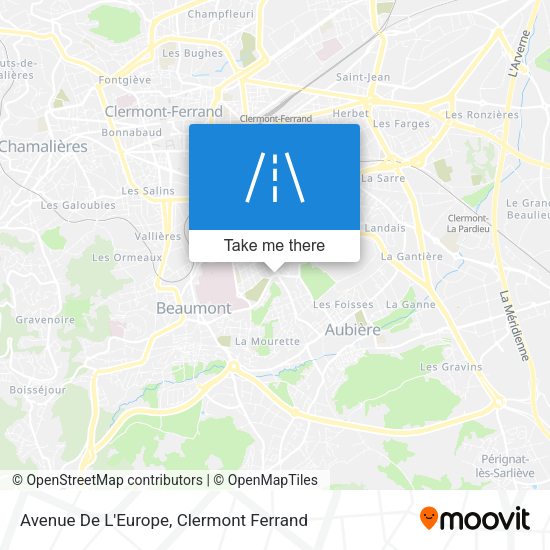 Avenue De L'Europe map