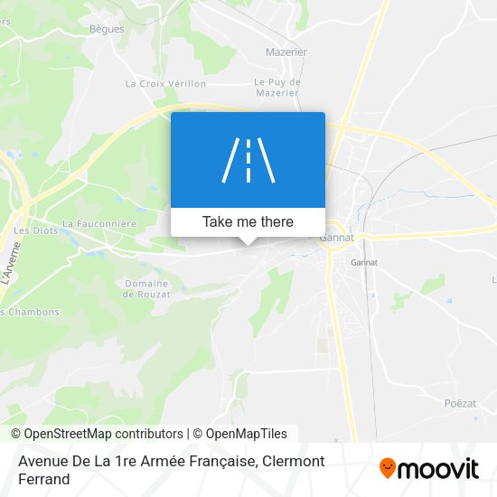 Avenue De La 1re Armée Française map
