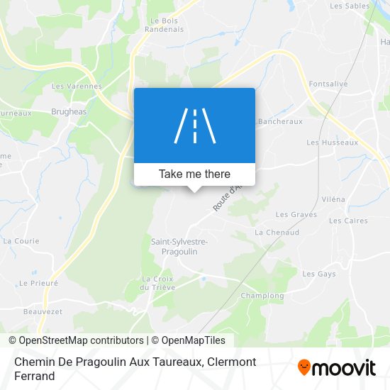 Chemin De Pragoulin Aux Taureaux map