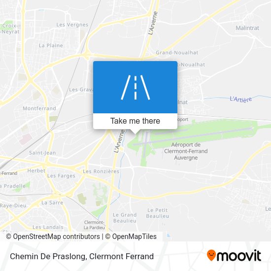 Chemin De Praslong map