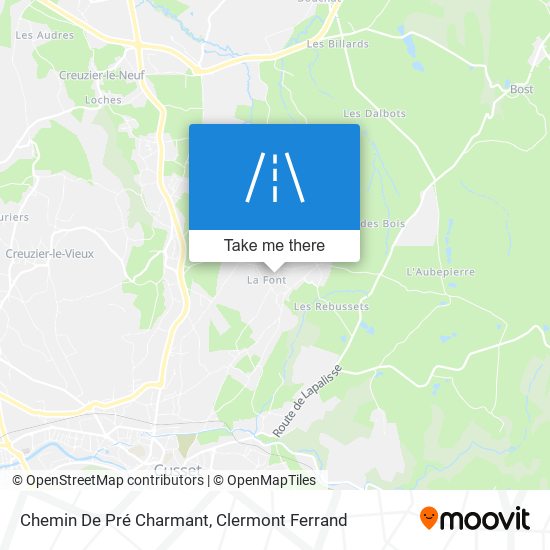 Chemin De Pré Charmant map
