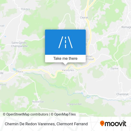 Chemin De Redon Varennes map