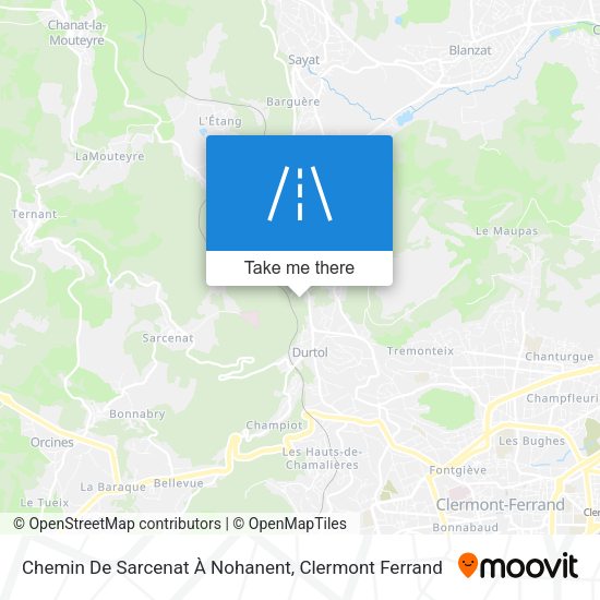 Chemin De Sarcenat À Nohanent map