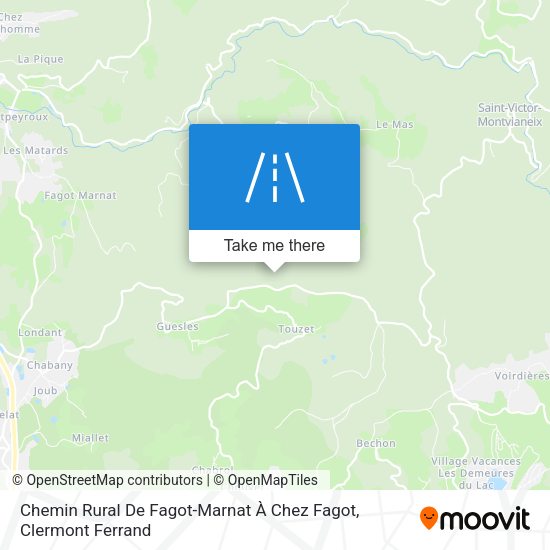 Chemin Rural De Fagot-Marnat À Chez Fagot map