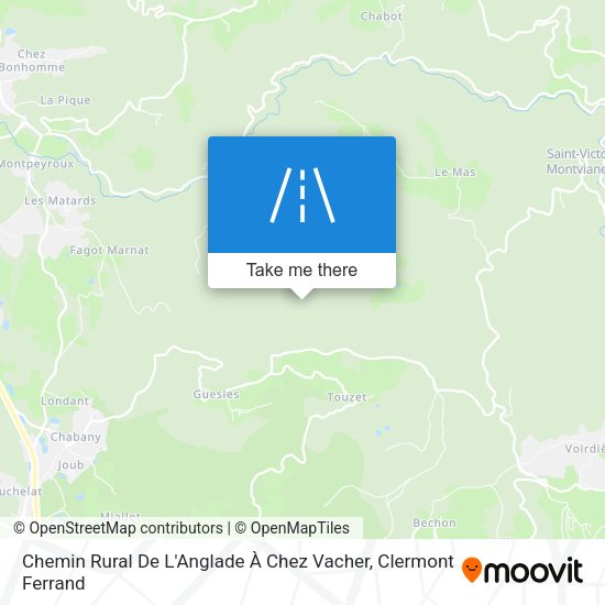Chemin Rural De L'Anglade À Chez Vacher map