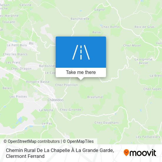 Chemin Rural De La Chapelle À La Grande Garde map