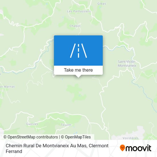 Chemin Rural De Montvianeix Au Mas map