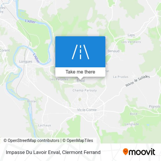 Impasse Du Lavoir Enval map