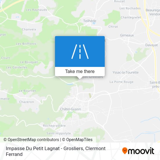 Impasse Du Petit Lagnat - Grosliers map