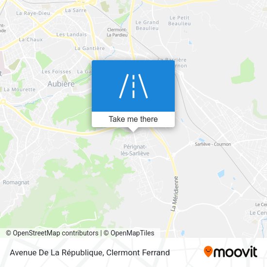 Avenue De La République map