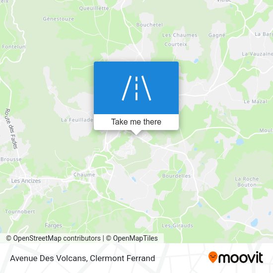 Avenue Des Volcans map