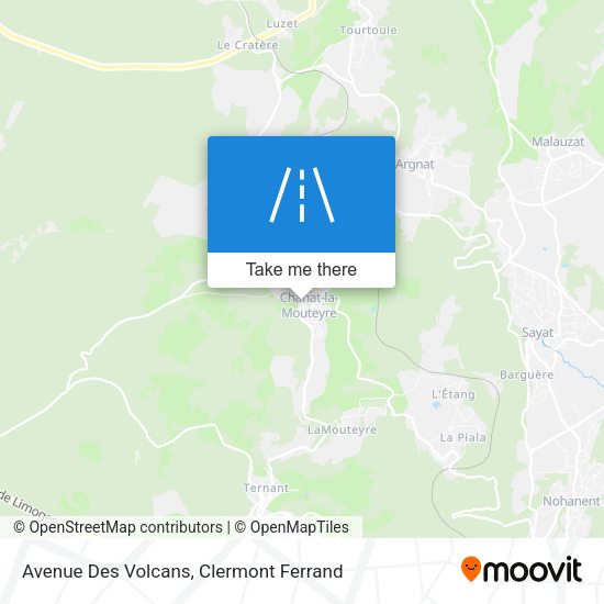 Avenue Des Volcans map