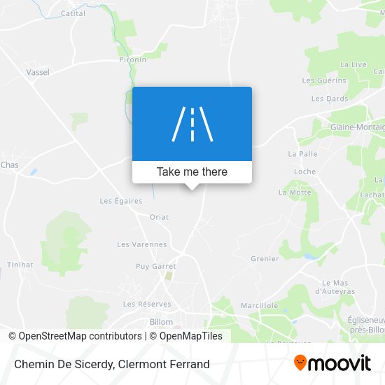 Chemin De Sicerdy map