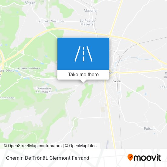 Chemin De Trônât map