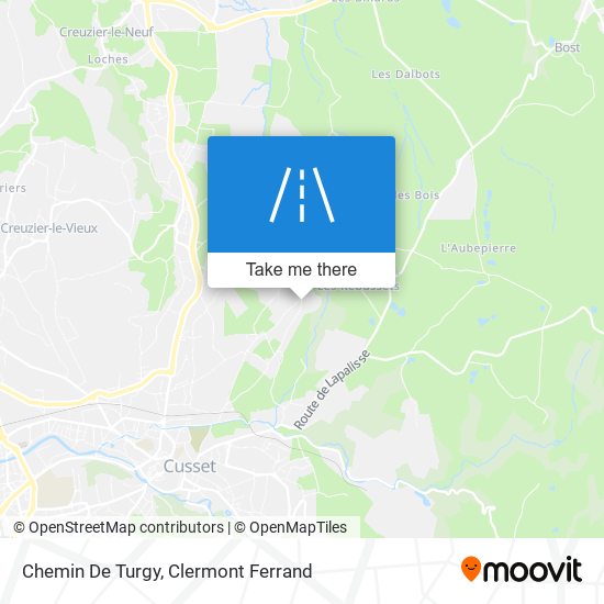 Chemin De Turgy map