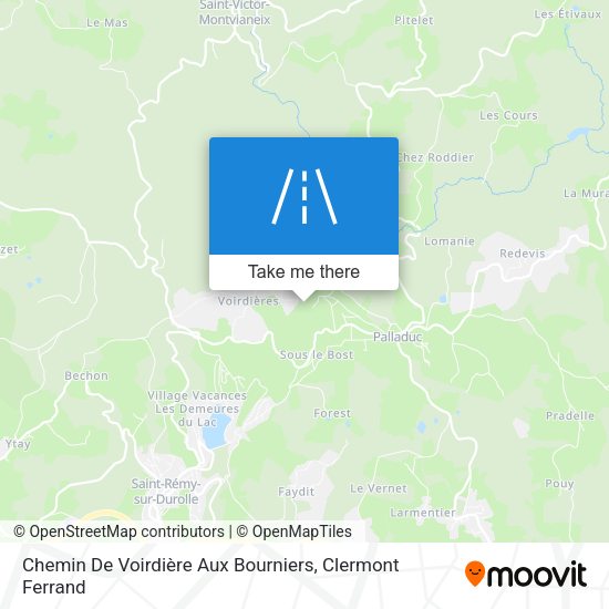 Chemin De Voirdière Aux Bourniers map