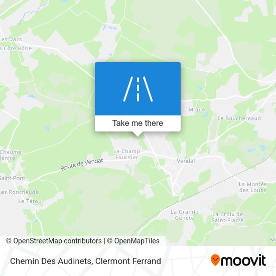 Chemin Des Audinets map