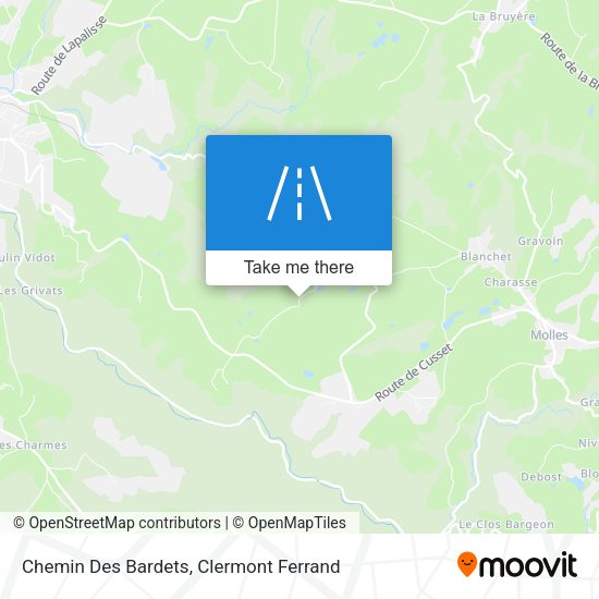 Chemin Des Bardets map